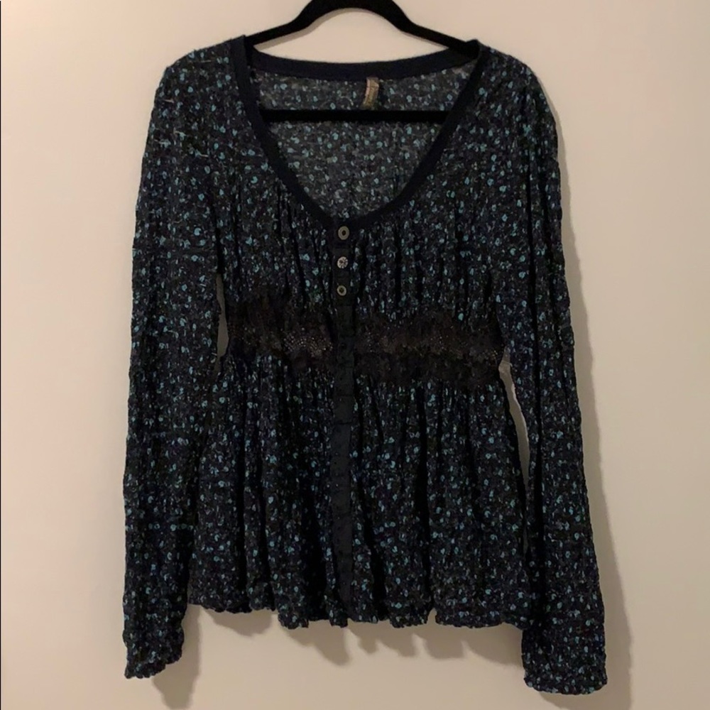 Women's Floral Long Sleeve Top